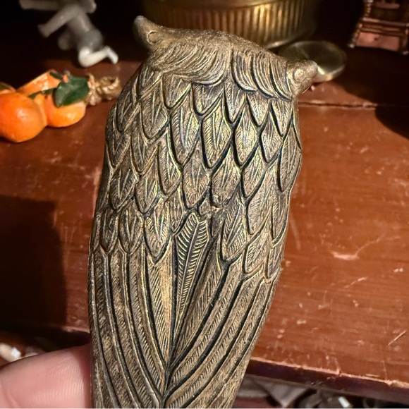 Vintage 1960s Owl Brass Bottle Opener - Picture 2 of 3